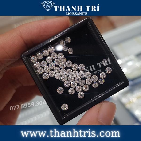 Kim cương Moissanite Round 3.3ly