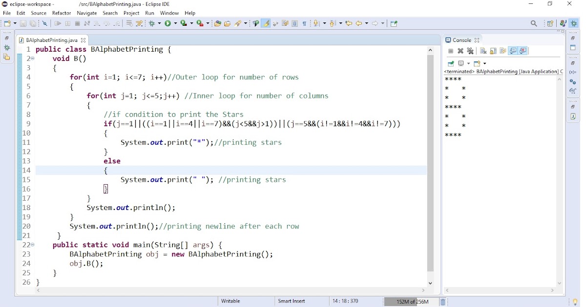 Basic Java Programs: B