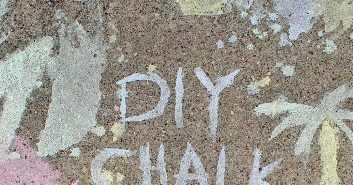 Sidewalk Chalk Paint - One Little Small Blog