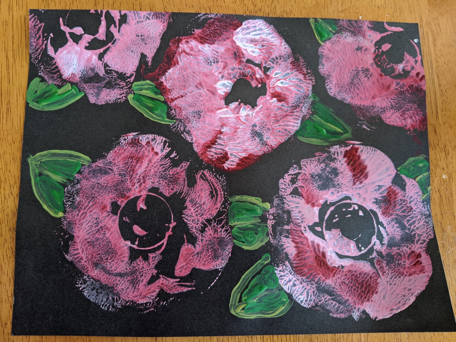 My View of the Honeypot Flower Prints With CDs/Printmaking with Old CD's