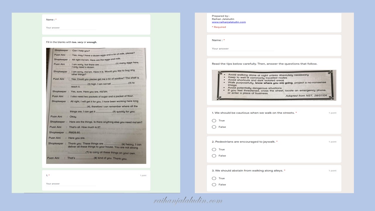 Cara Paling Mudah Bina Kuiz Google Form  Raihan Jalaludin's Blog