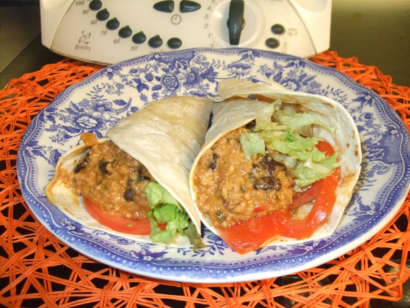 As minhas aventuras com a Bimby Burritos de chili