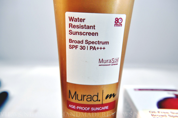 Murad Waterproof Sunblock SPF 30 Review