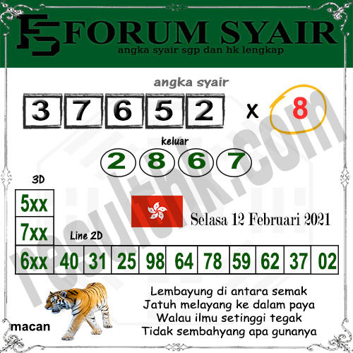 Prediksi Togel Hk Jumat 12 Februari 2021 Bocoran Hk Prediksi Jp