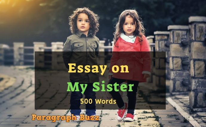 My sister essay 100 words image