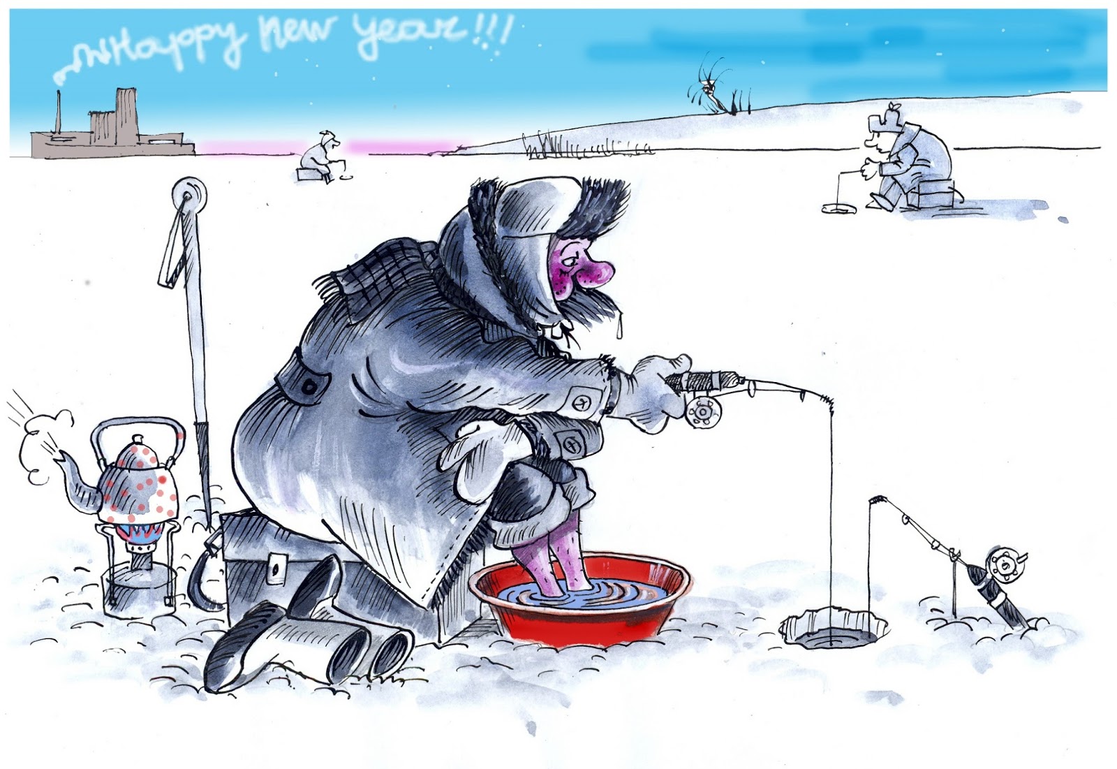 Winter Fishing.