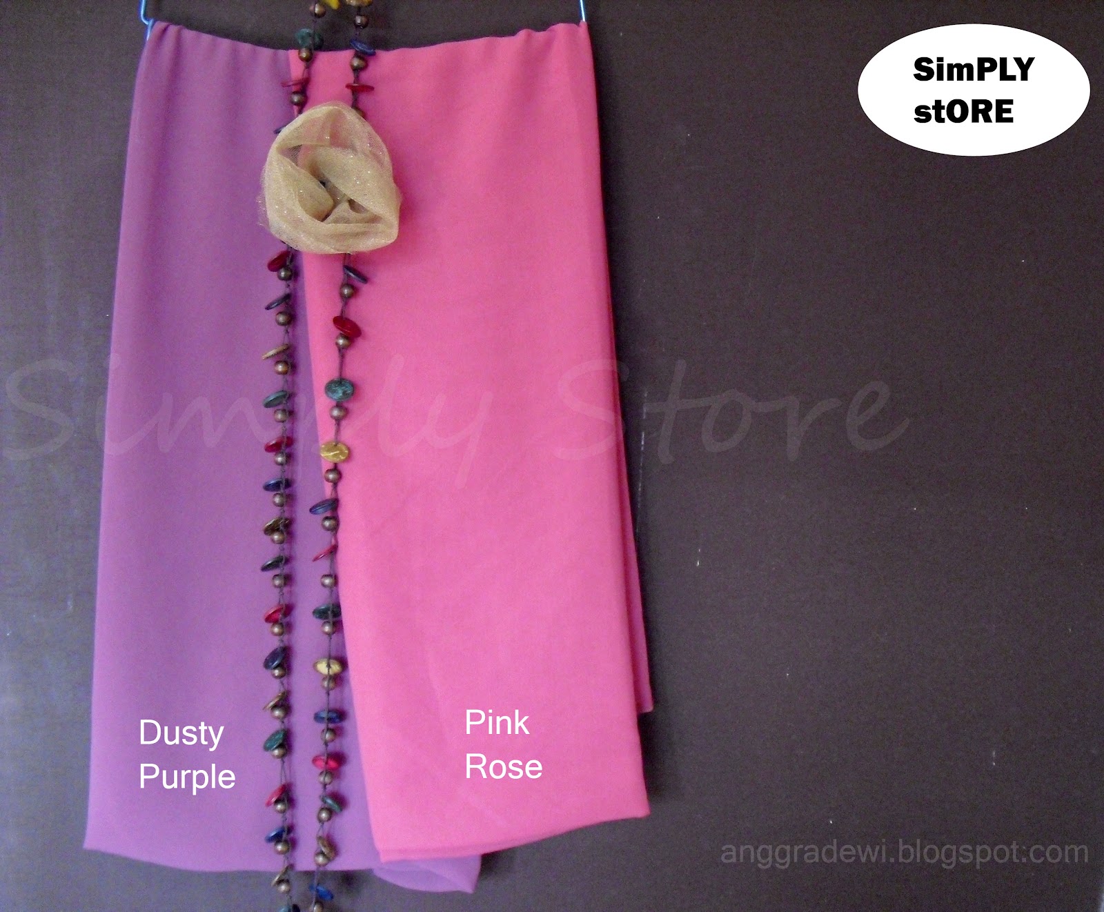 Contoh Warna Dusty Rose
