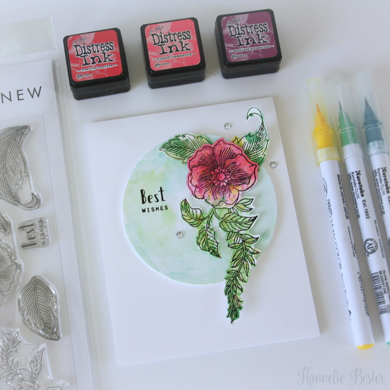 Altenew Engraved flowers stamp set