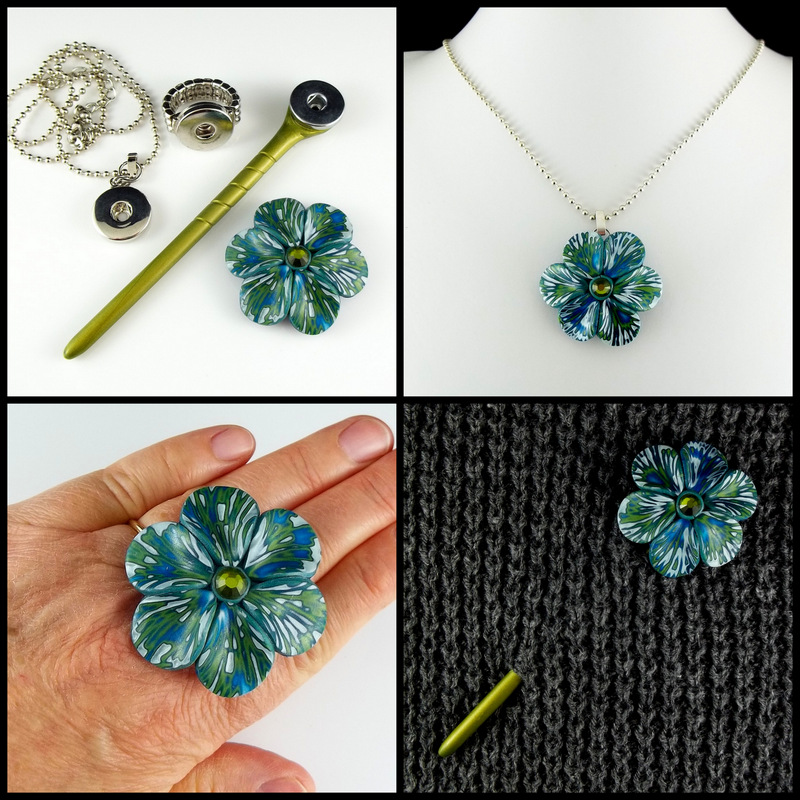 2 Good Claymates New Interchangeable Shawl Stick Designs Created With