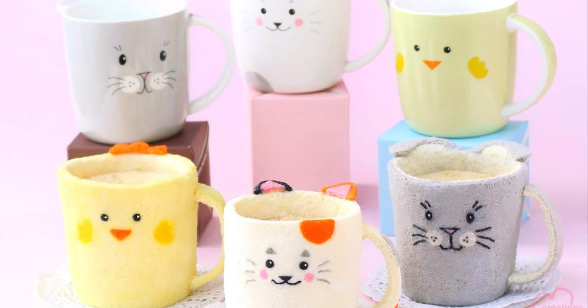 Loving Creations for You: Chiffon Cake 'Tea Cups' filled with Tea ...