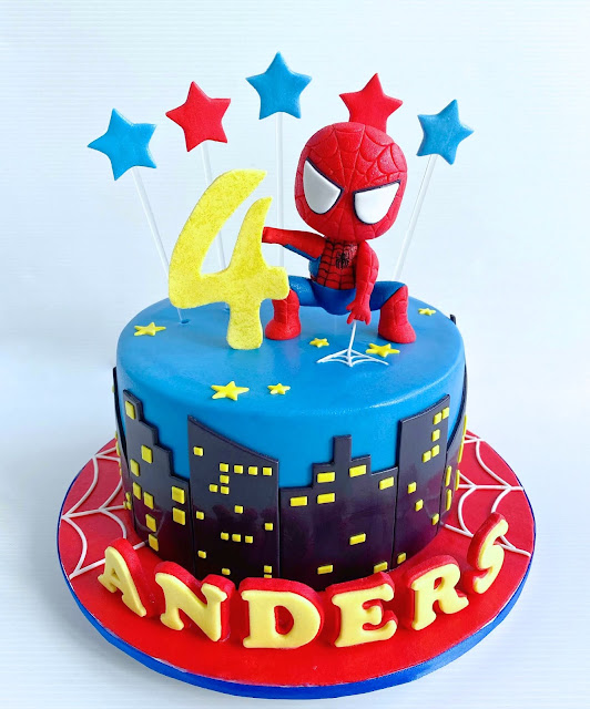 spiderman fondant cake chucakes