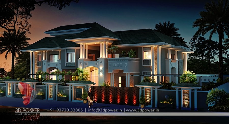 Great & Marvelous  3D Exterior Concept For Residential Bungalow