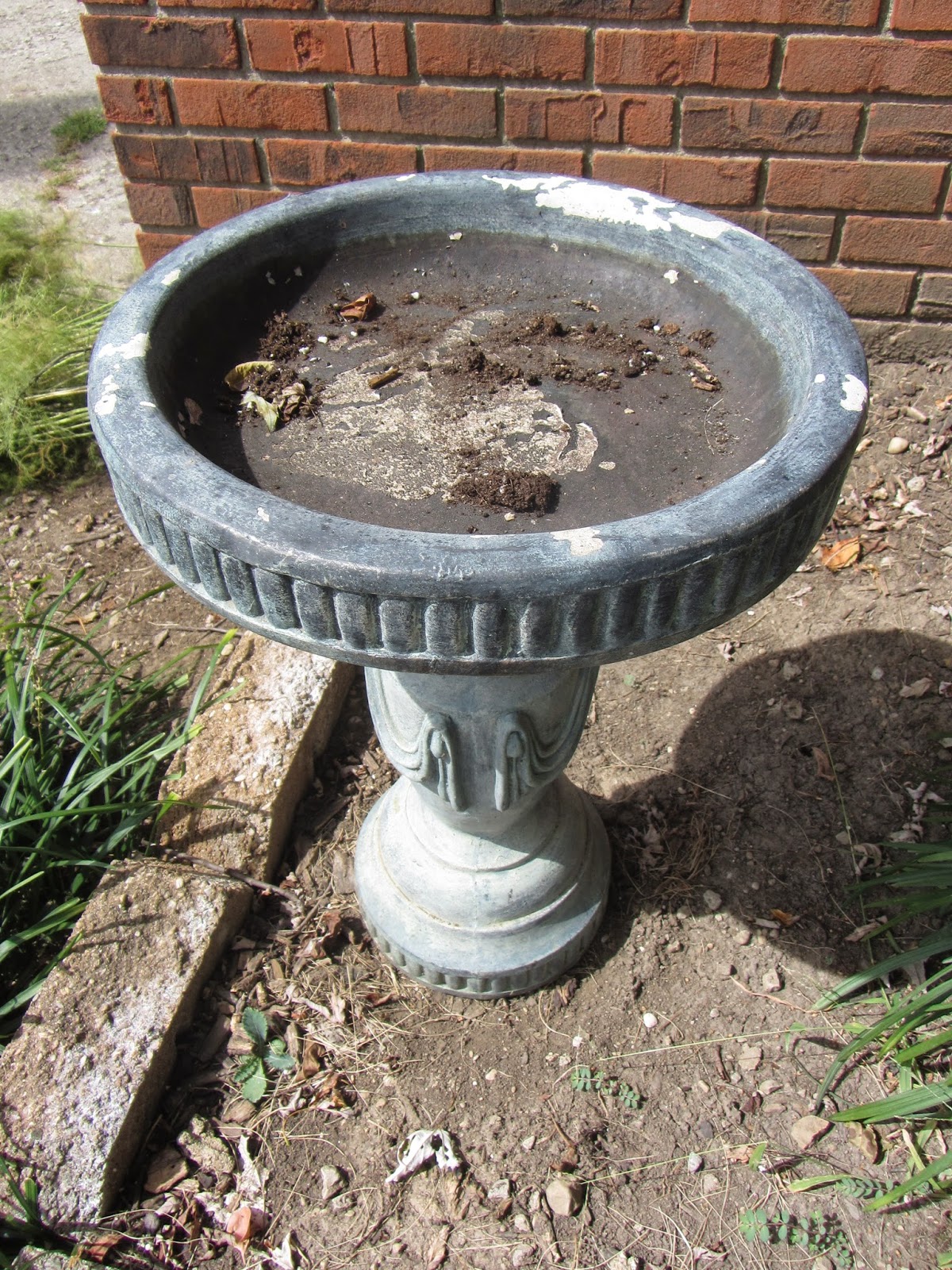 Following the Master Gardener D.I.Y. Birdbath Restoration