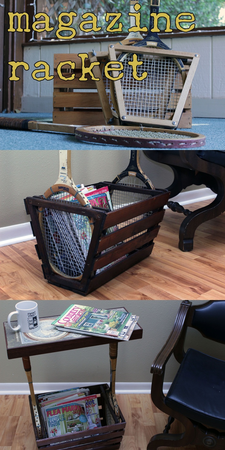 How to Recycle: Bring Back to Life an Old Tennis Rackets