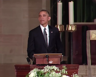 President Obama's Powerful Eulogy At Joe Biden Son's Funeral 