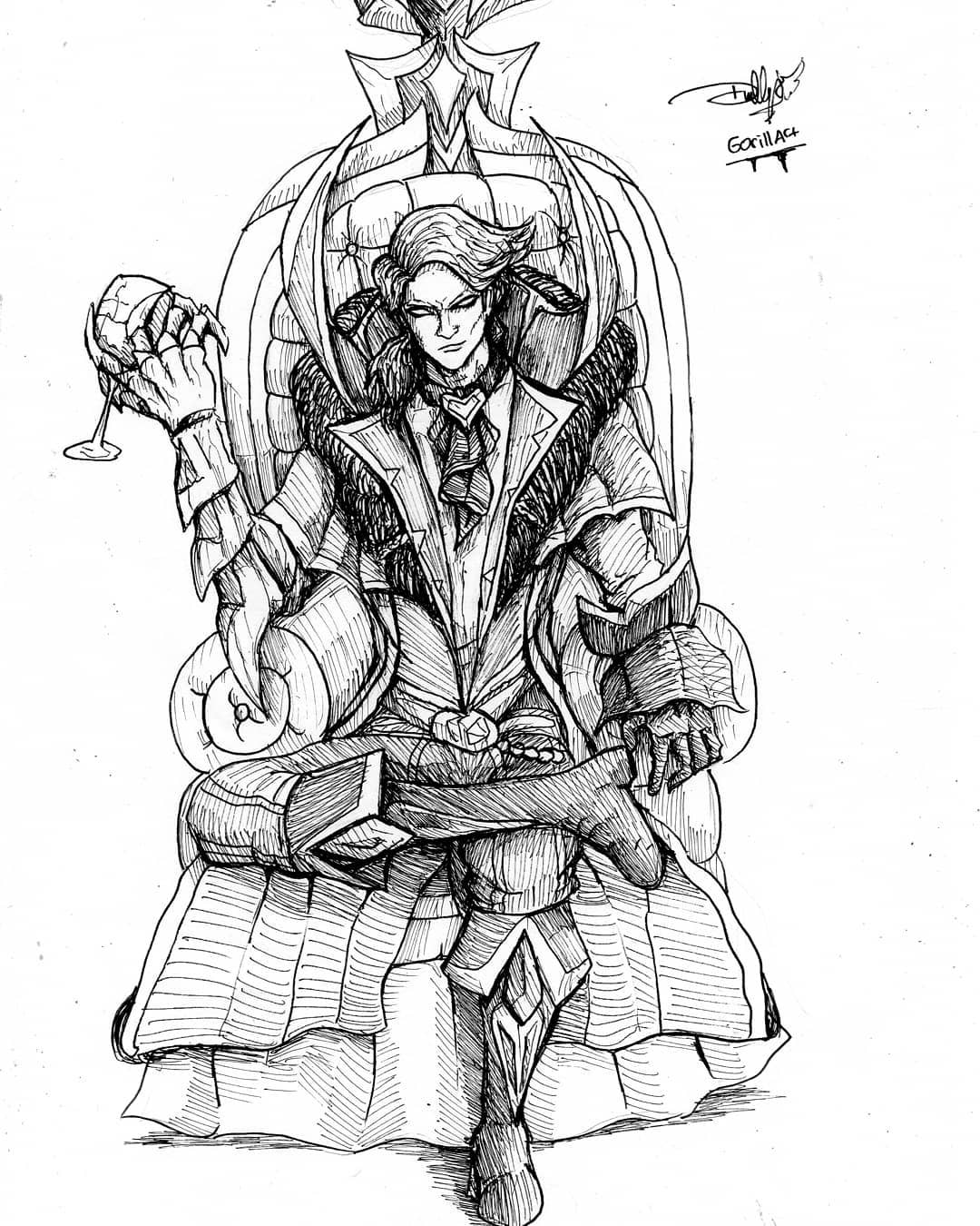 Layla Sketch Mobile Legends Heroes Drawing 74 7.%2Balucard%2Bviscount%2Bby%2Bgorillart79