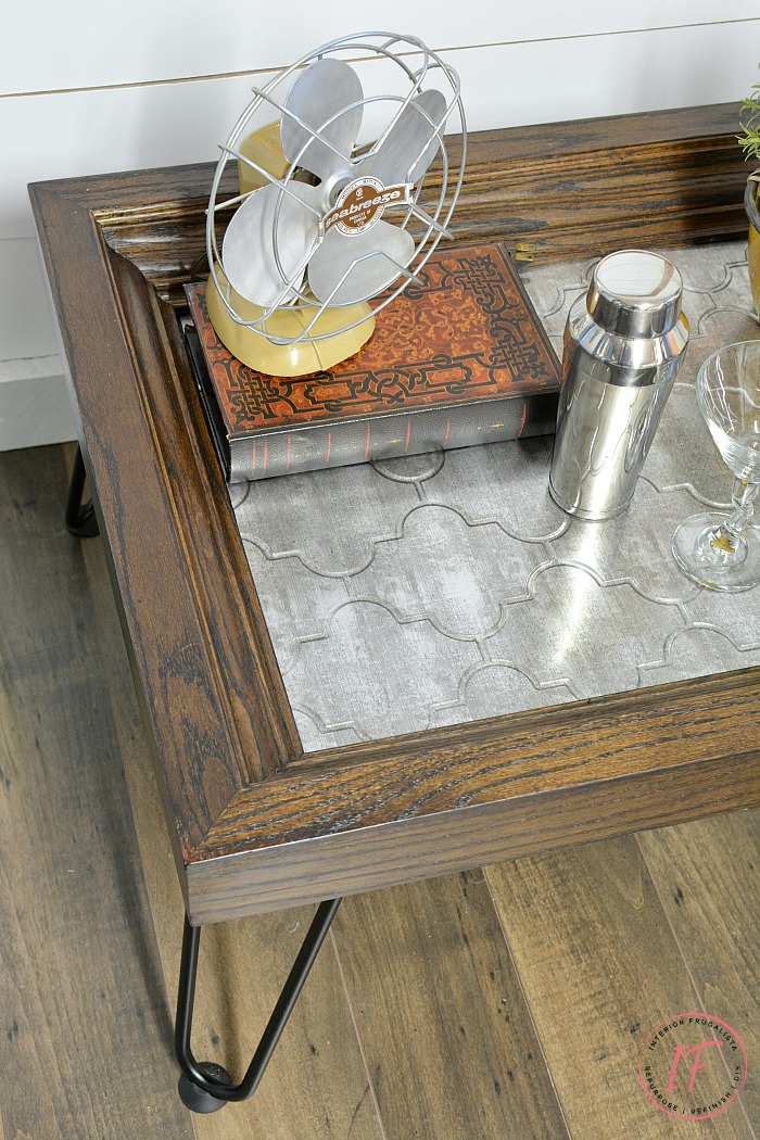 Repurposed Solid Oak Frame Industrial Coffee Table Interior Frugalista