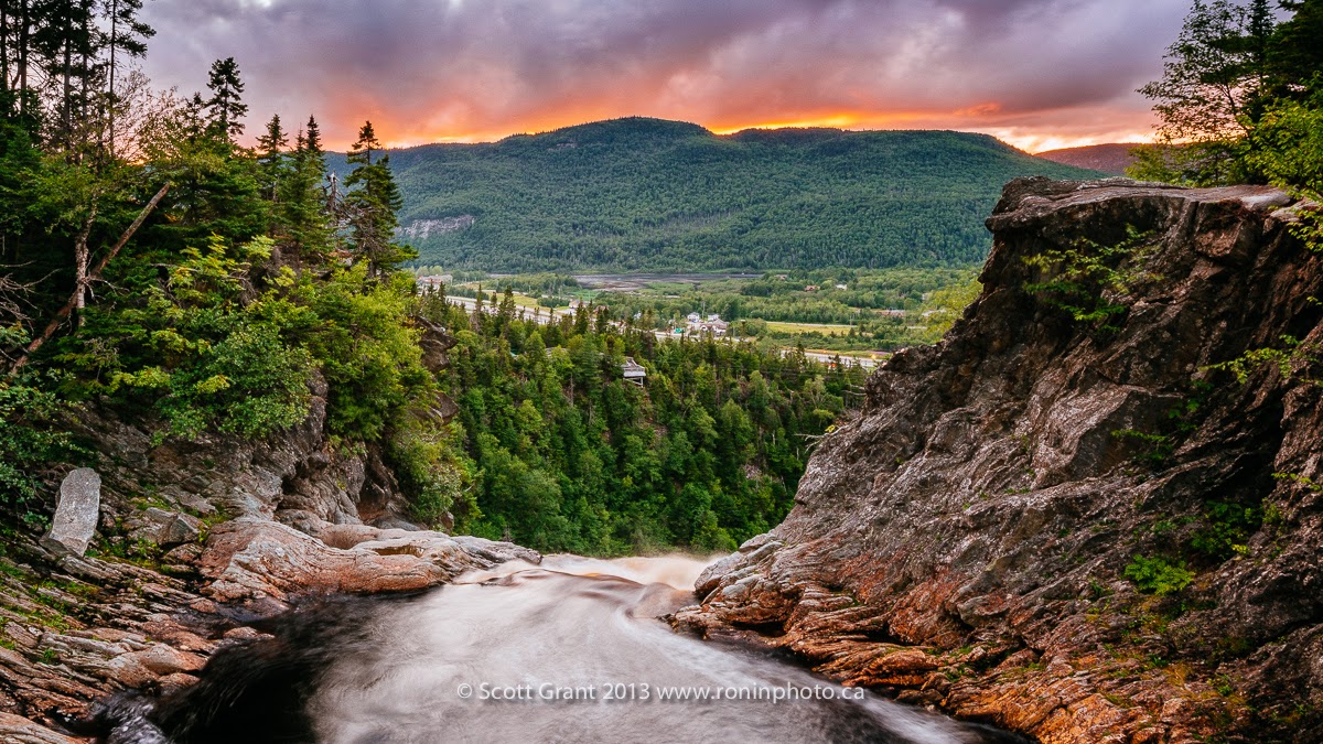 From the Top of Steady Brook Falls