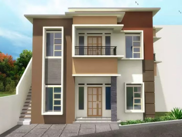 simple 2nd floor house front design