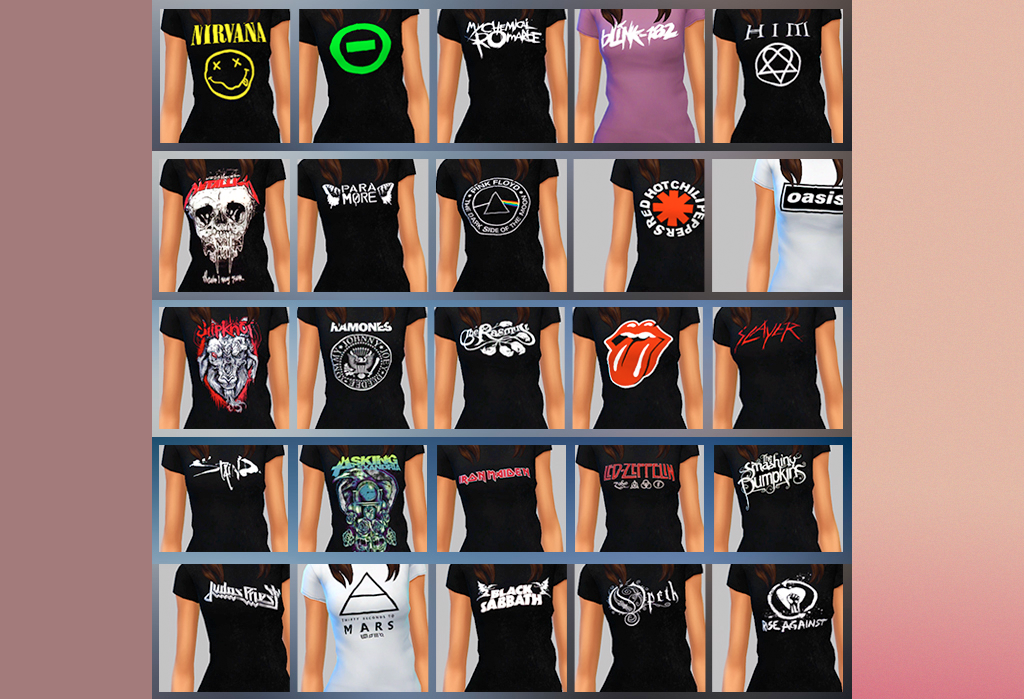 Bands Tshirts m e r a k i s i m s