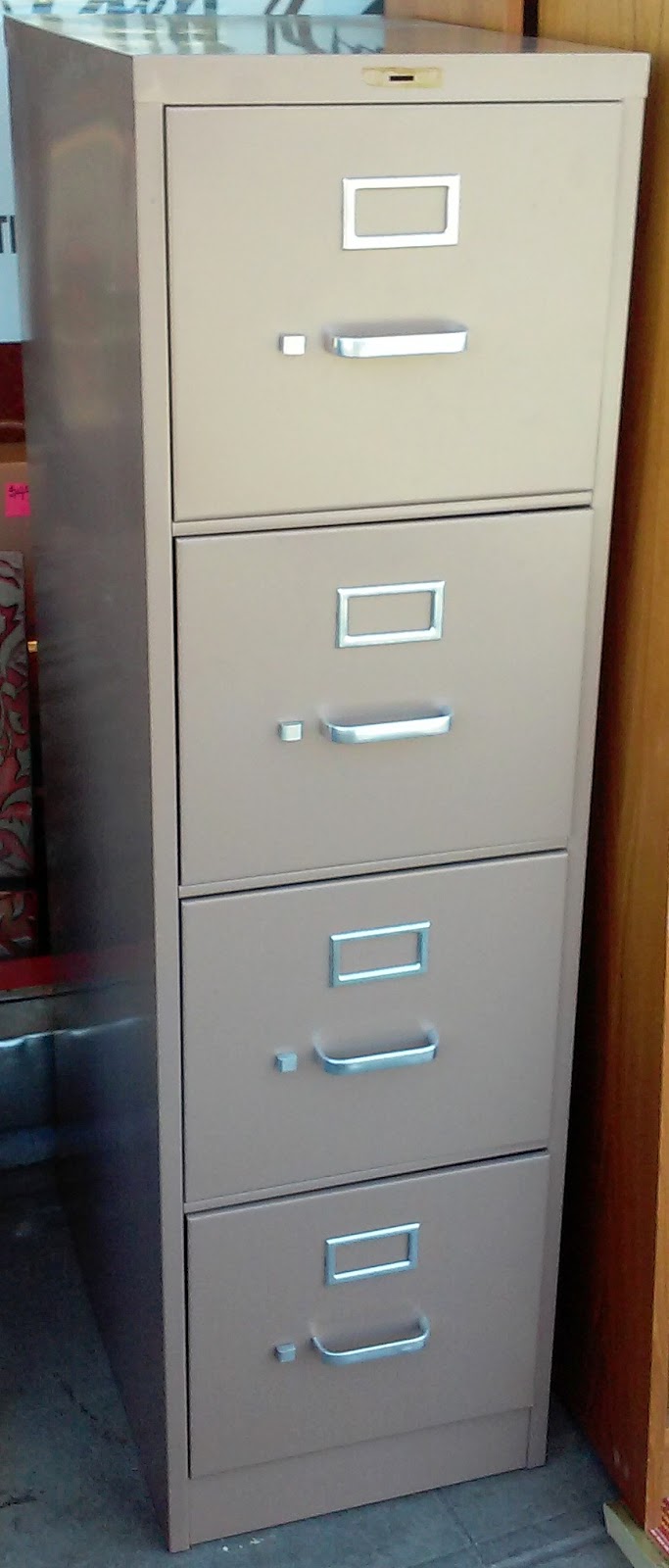 UHURU FURNITURE & COLLECTIBLES SOLD Tan 4Drawer File 20