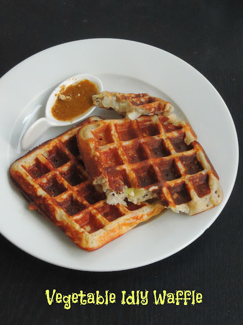 Idly Waffle, Vegetable Idly Waffle