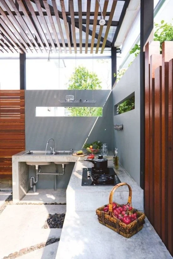 meja dapur cor dengan beton ekspos gambar inspiratif meja dapur cor dengan beton ekspos