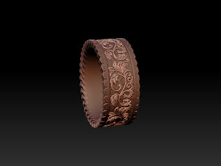Vintage Ring. Digital Sculpting in Jewelry Design.