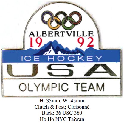 Lot De 2 Pins Rares – Albertville 92 – Ski Yoplait Et Hockey – Jeux Olympiques