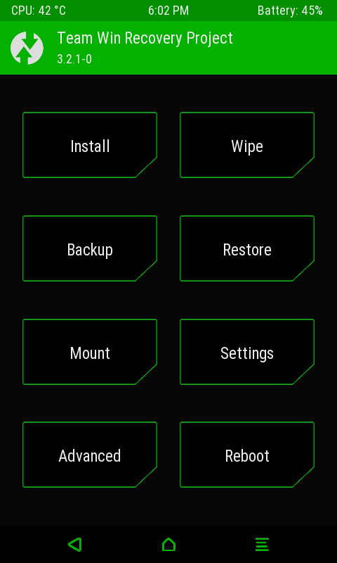 Recovery - TWRP 3.2.1-0 (Themed) Alcatel Pixi 4 (4)