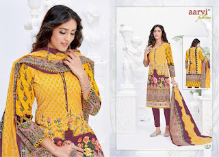 Aarvi Noor Lawn Collection vol 1 Pakistani dress Material