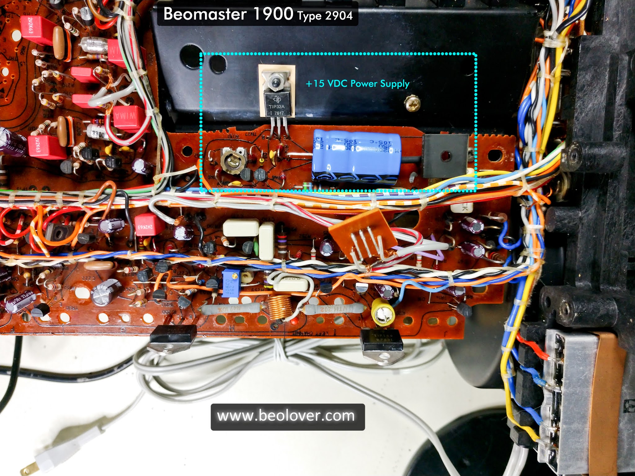 beolover A Pair of Beomaster 1900 Receivers for Restoration Capacitor Replacement on Unit 2