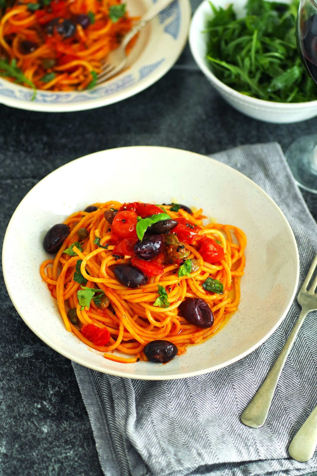 Spaghetti alla Puttanesca |Euphoric Vegan