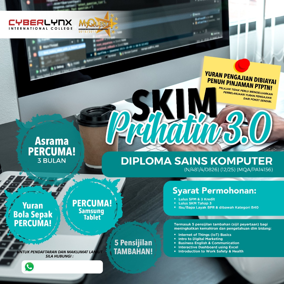 KOLEJ ANTARABANGSA CYBERLYNX DIPLOMA SAINS KOMPUTER Kolej