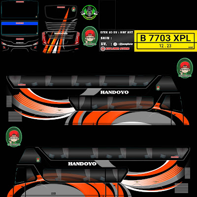 livery bussid bimasena handoyo hitam