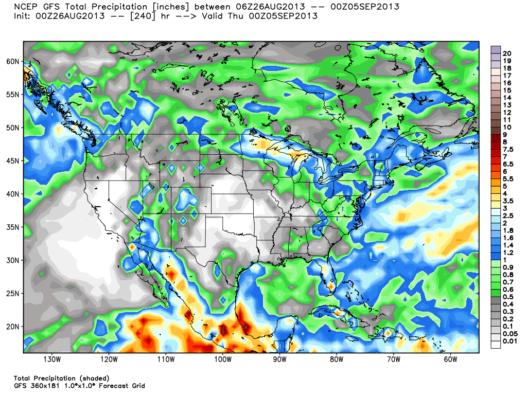 Latest 10Day Rainfall Forecasts.