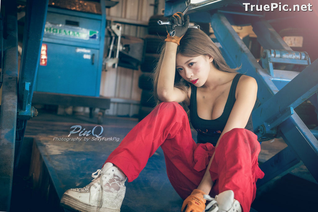 Image Taiwanese Model - PinQ憑果茱 - Hot Sexy Girl Car Mechanic - TruePic.net - Picture-39