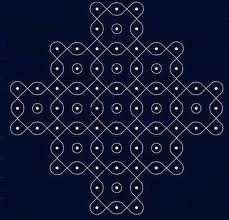 Dot rangoli design 07 Dot rangoli design for sankranthi