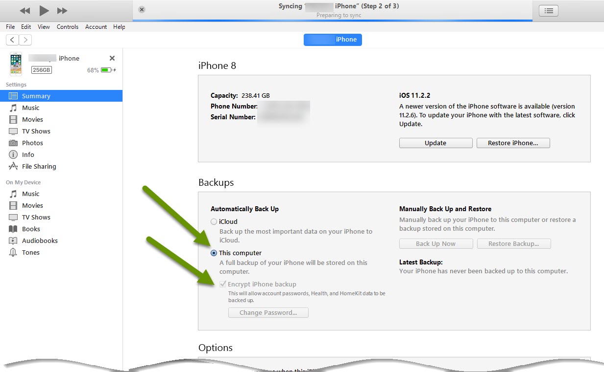 Eyonic Systems The Best Way to Move to a New iPhone Encrypted Backups
