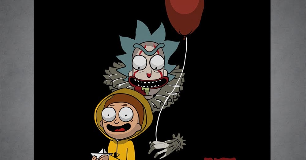 Diseño Ilustración Rick & Morty Version IT Jc