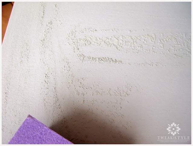 Sanding chalk wax