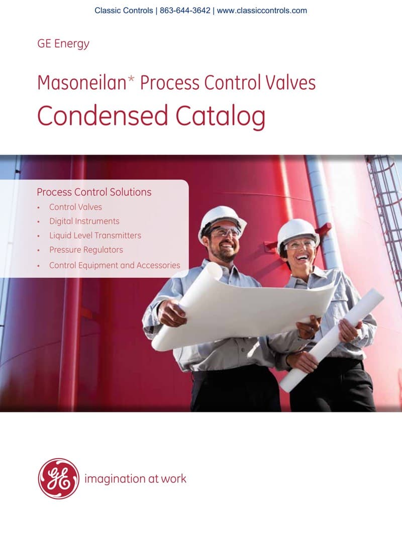 Masoneilan Process Control Valve Condensed Catalog Industrial Process