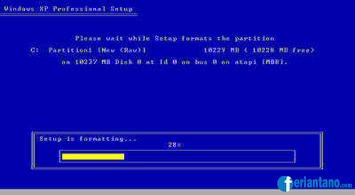 Cara Install Windows XP Lengkap Dengan Gambar - Feriantano.com