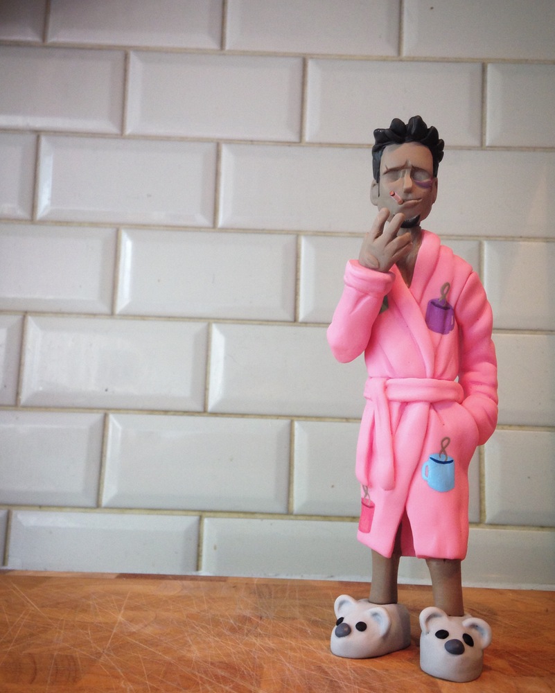 Fight Club Bathrobe Variant Tyler Durden Resin Figure by WheresChappell.