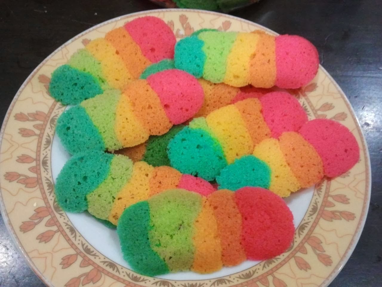 Resepi Biskut Lidah Kucing Pelangi Kongsi Resepi