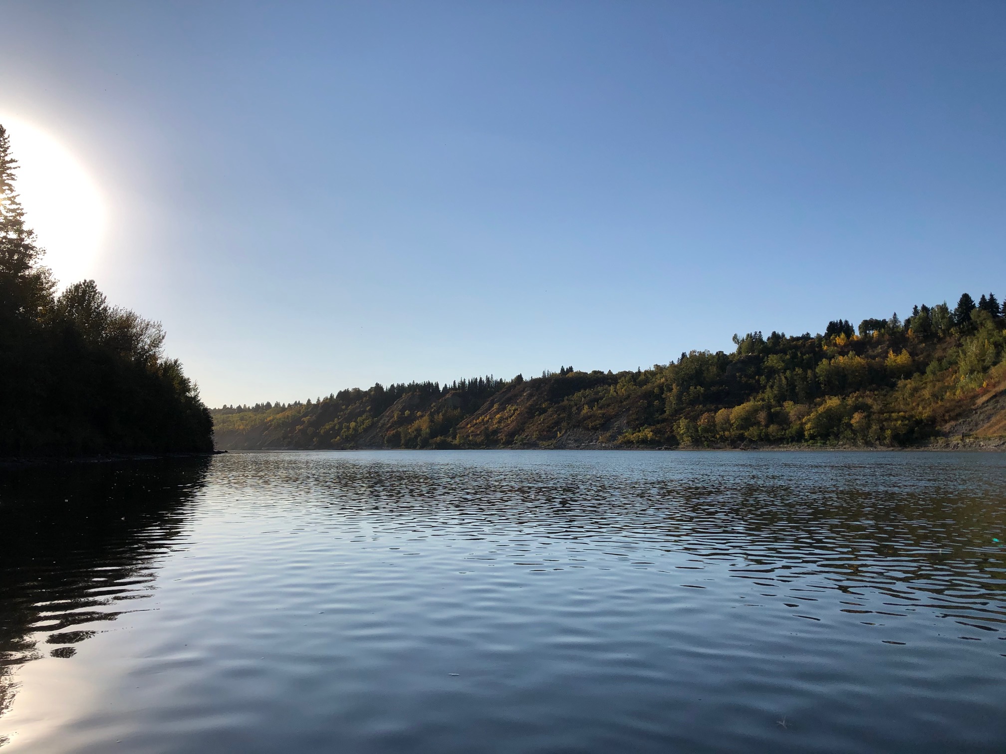 Canoeing Around Edmonton, Alberta, Canada North Saskatchewan, Quesnel