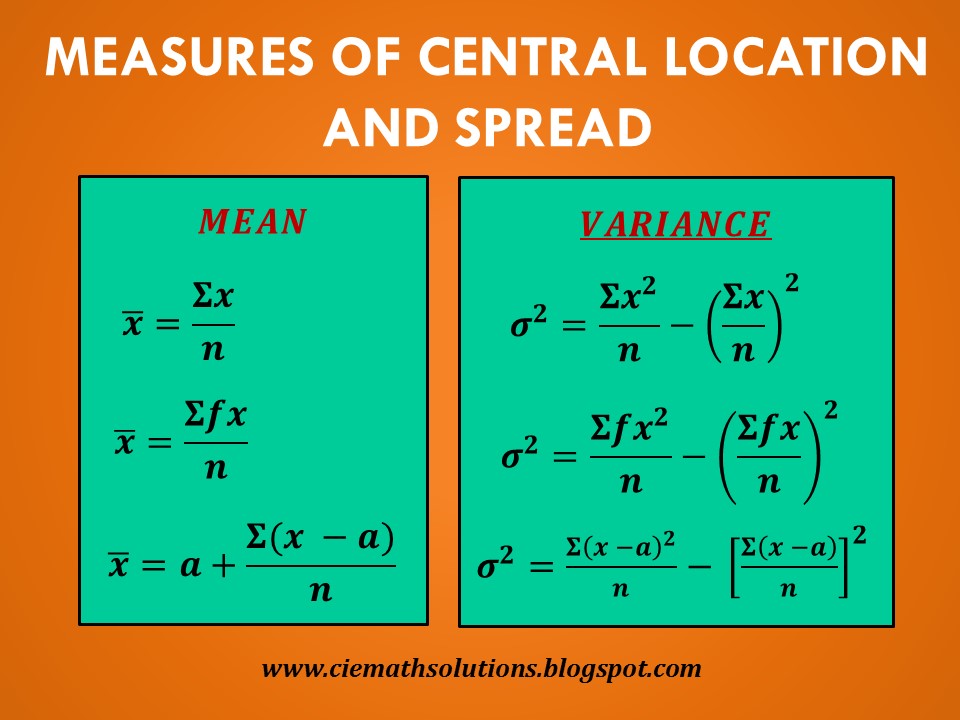 Revision Exercise on Measures of Central Location and ...