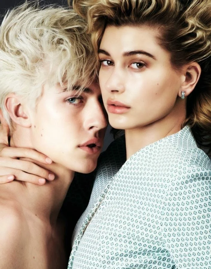 Hailey Baldwin and Lucky Blue cover Jalouse Magazine April 2015