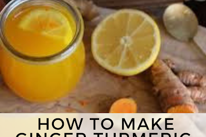 How to Make Ginger Turmeric Lemonade Recipe