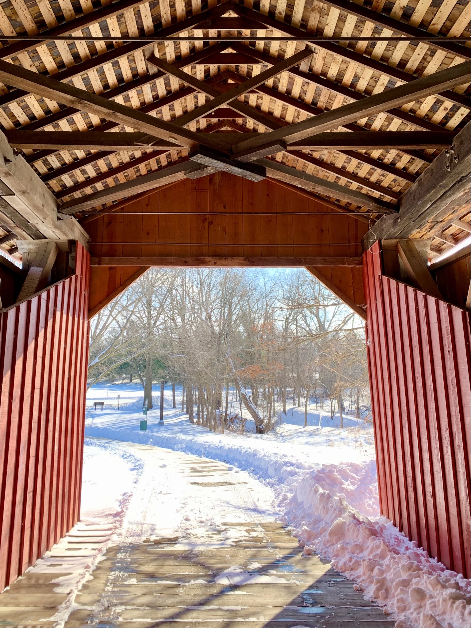 Des Moines Owen's Covered Bridge at Easter Lake Park